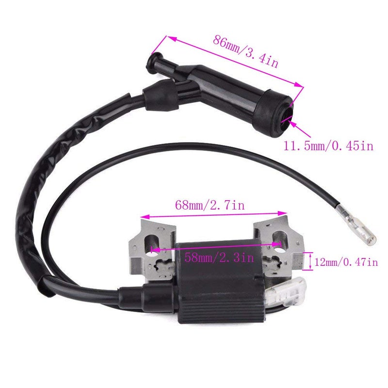 TOPEMAI ملف الإشعال لمحرك هوندا GX120 GX160 GX200 مولد رواتبيلر 4589693 30500-ZE1-073 مع شمعات الإشعال وفلتر الهواء من TOPEMAI - Image 4